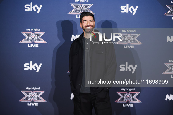 Gianluca Gazzoli attends the photocall for the press conference of X Factor at Teatro Repower in Milan, Italy, on October 22, 2024. 