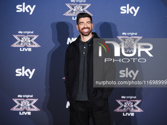 Gianluca Gazzoli attends the photocall for the press conference of X Factor at Teatro Repower in Milan, Italy, on October 22, 2024. (