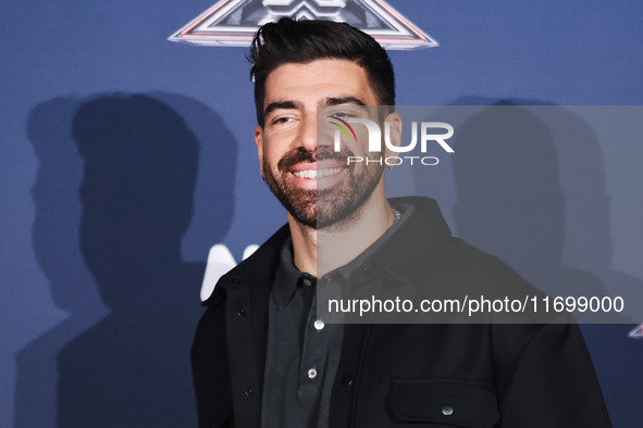 Gianluca Gazzoli attends the photocall for the press conference of X Factor at Teatro Repower in Milan, Italy, on October 22, 2024. 