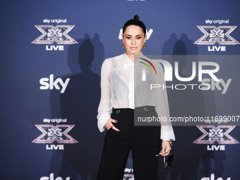 Paola Iezzi attends the photocall for the press conference of X Factor at Teatro Repower in Milan, Italy, on October 22, 2024 (