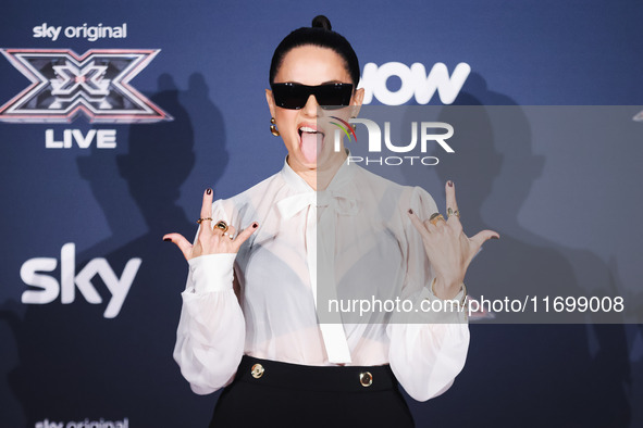 Paola Iezzi attends the photocall for the press conference of X Factor at Teatro Repower in Milan, Italy, on October 22, 2024 