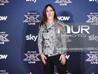 Manuel Agnelli attends the photocall for the press conference of X Factor at Teatro Repower in Milan, Italy, on October 22, 2024 (