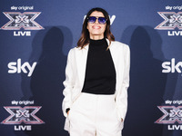 Giorgia attends the photocall for the press conference of X Factor at Teatro Repower in Milan, Italy, on October 22, 2024 (