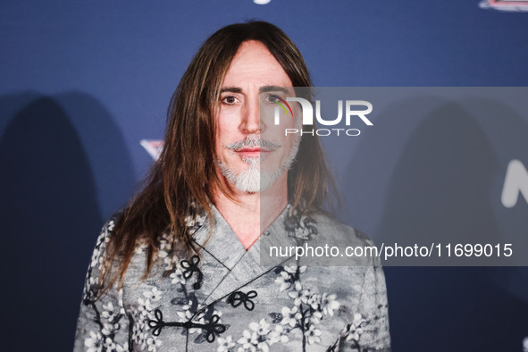 Manuel Agnelli attends the photocall for the press conference of X Factor at Teatro Repower in Milan, Italy, on October 22, 2024 