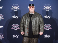 Jake La Furia attends the photocall for the press conference of X Factor at Teatro Repower in Milan, Italy, on October 22, 2024 (