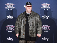 Jake La Furia attends the photocall for the press conference of X Factor at Teatro Repower in Milan, Italy, on October 22, 2024 (