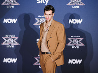 Achille Lauro attends the photocall for the press conference of X Factor at Teatro Repower in Milan, Italy, on October 22, 2024 (