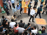 A group of Higher Secondary Certificate (HSC) students, who fail or receive poor results, enter the Secretariat and stage a protest demandin...