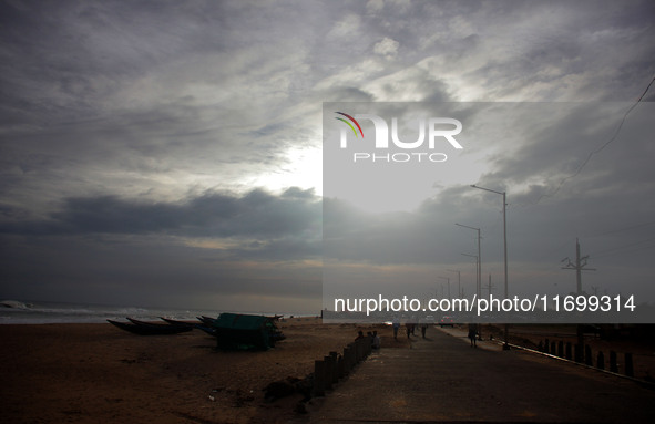 Fishermen And The Members Of Their Community Are See At The Bay Of Bengal Sea's Eastern Coast Chandrabhaga Beach At Konark , 65 Km Away From...