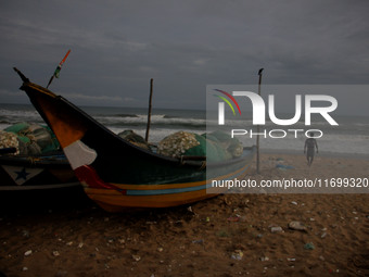 Fishermen And The Members Of Their Community Are See At The Bay Of Bengal Sea's Eastern Coast Chandrabhaga Beach At Konark , 65 Km Away From...