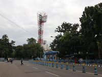 The scene on Digester Street due to Cyclone Dana in Kolkata, India, on October 23, 2024. (