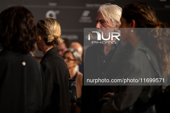 Tommaso Ragno attends the ''L'Isola Degli Idealisti'' red carpet during the 19th Rome Film Festival at Auditorium Parco Della Musica in Rome...