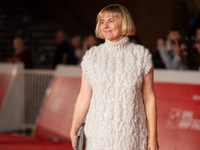 Michela Cescon attends the ''L'Isola Degli Idealisti'' red carpet during the 19th Rome Film Festival at Auditorium Parco Della Musica in Rom...