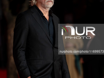 Tommaso Ragno attends the ''L'Isola Degli Idealisti'' red carpet during the 19th Rome Film Festival at Auditorium Parco Della Musica in Rome...