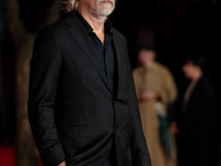 Tommaso Ragno attends the ''L'Isola Degli Idealisti'' red carpet during the 19th Rome Film Festival at Auditorium Parco Della Musica in Rome...