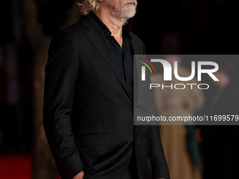 Tommaso Ragno attends the ''L'Isola Degli Idealisti'' red carpet during the 19th Rome Film Festival at Auditorium Parco Della Musica in Rome...