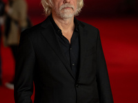 Tommaso Ragno attends the ''L'Isola Degli Idealisti'' red carpet during the 19th Rome Film Festival at Auditorium Parco Della Musica in Rome...