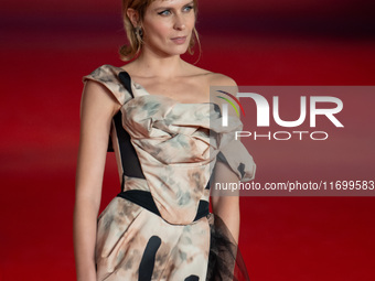 Elena Radonicich attends the ''L'Isola Degli Idealisti'' red carpet during the 19th Rome Film Festival at Auditorium Parco Della Musica in R...