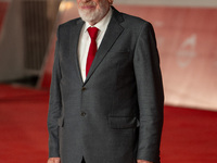 Renato Carpentieri attends the ''L'Isola Degli Idealisti'' red carpet during the 19th Rome Film Festival at Auditorium Parco Della Musica in...