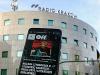 An illustration photo of OFF Radio Krakow website photographed in front of the headquarters of Radio Krakow in Krakow, Poland on October 23r...