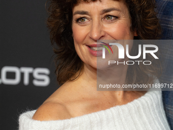 Isabel Varell, a German actress, is seen on the red carpet of the photocall for ''Total Normal - Hape Kerkeling'' at Film Palast in Cologne,...