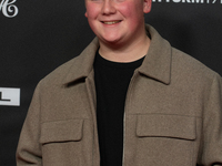 Julius Weckauf, a German actor, appears on the red carpet for the photocall of ''Total Normal - Hape Kerkeling'' at Film Palast in Cologne,...