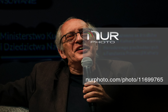 Eliot Weinberger participates in a panel discussion during the 16. Joseph Conrad International Literature Festival in Krakow, Poland on Octo...