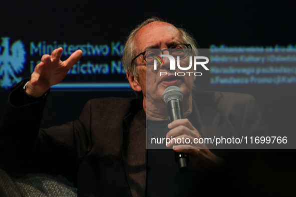 Eliot Weinberger participates in a panel discussion during the 16. Joseph Conrad International Literature Festival in Krakow, Poland on Octo...