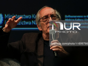 Eliot Weinberger participates in a panel discussion during the 16. Joseph Conrad International Literature Festival in Krakow, Poland on Octo...