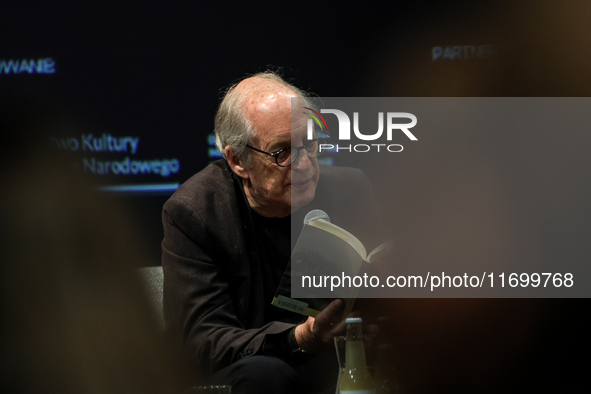 Eliot Weinberger participates in a panel discussion during the 16. Joseph Conrad International Literature Festival in Krakow, Poland on Octo...