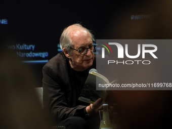 Eliot Weinberger participates in a panel discussion during the 16. Joseph Conrad International Literature Festival in Krakow, Poland on Octo...