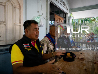 Apichat Wongsuwan, Community Head of Tung Yang District, Pattani, meets with the media to discuss the status of the situation. Special Force...