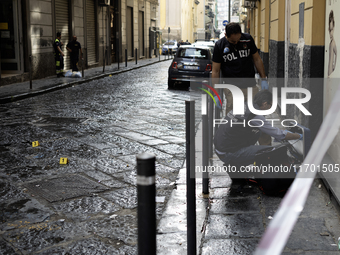 A 15-year-old boy with no criminal record is killed in the city center of Naples, Italy, on October 24, 2024. The shooting, in which the you...