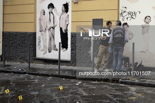 A 15-year-old boy with no criminal record is killed in the city center of Naples, Italy, on October 24, 2024. The shooting, in which the you...