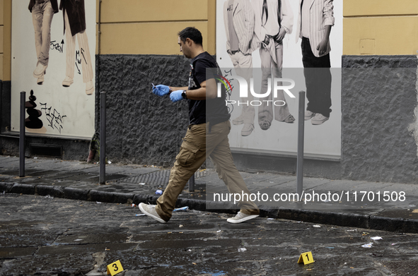 A 15-year-old boy with no criminal record is killed in the city center of Naples, Italy, on October 24, 2024. The shooting, in which the you...