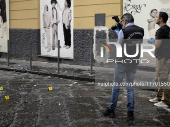 A 15-year-old boy with no criminal record is killed in the city center of Naples, Italy, on October 24, 2024. The shooting, in which the you...