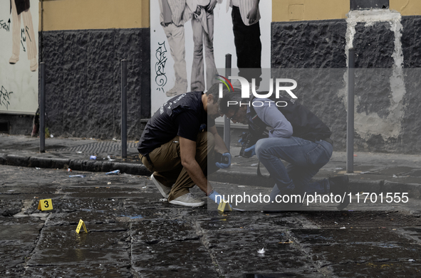 A 15-year-old boy with no criminal record is killed in the city center of Naples, Italy, on October 24, 2024. The shooting, in which the you...