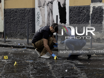 A 15-year-old boy with no criminal record is killed in the city center of Naples, Italy, on October 24, 2024. The shooting, in which the you...