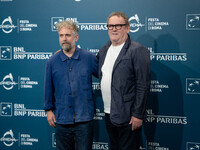 Christopher Andrews and Colm Meaney attend the ''Bring Them Down'' photocall during the 19th Rome Film Festival at Auditorium Parco Della Mu...