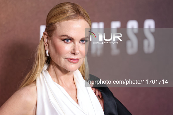 Nicole Kidman wearing Bottega Veneta SS25 RTW arrives at the Los Angeles Premiere Of Paramount+'s Original Series 'Lioness' Season 2 held at...