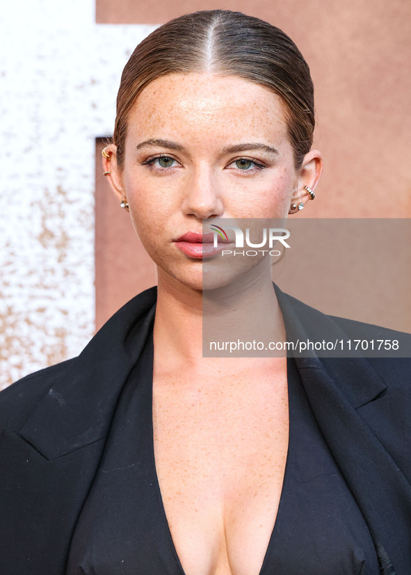 Ashley Suarez arrives at the Los Angeles Premiere Of Paramount+'s Original Series 'Lioness' Season 2 held at the Academy of Motion Picture A...