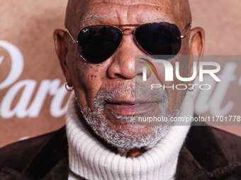 Morgan Freeman arrives at the Los Angeles Premiere Of Paramount+'s Original Series 'Lioness' Season 2 held at the Academy of Motion Picture...