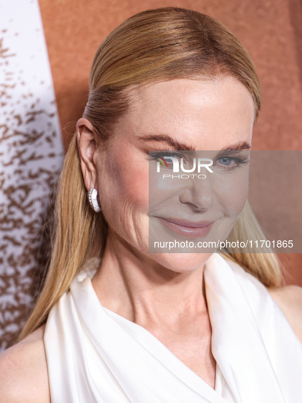 Nicole Kidman wearing Bottega Veneta SS25 RTW arrives at the Los Angeles Premiere Of Paramount+'s Original Series 'Lioness' Season 2 held at...