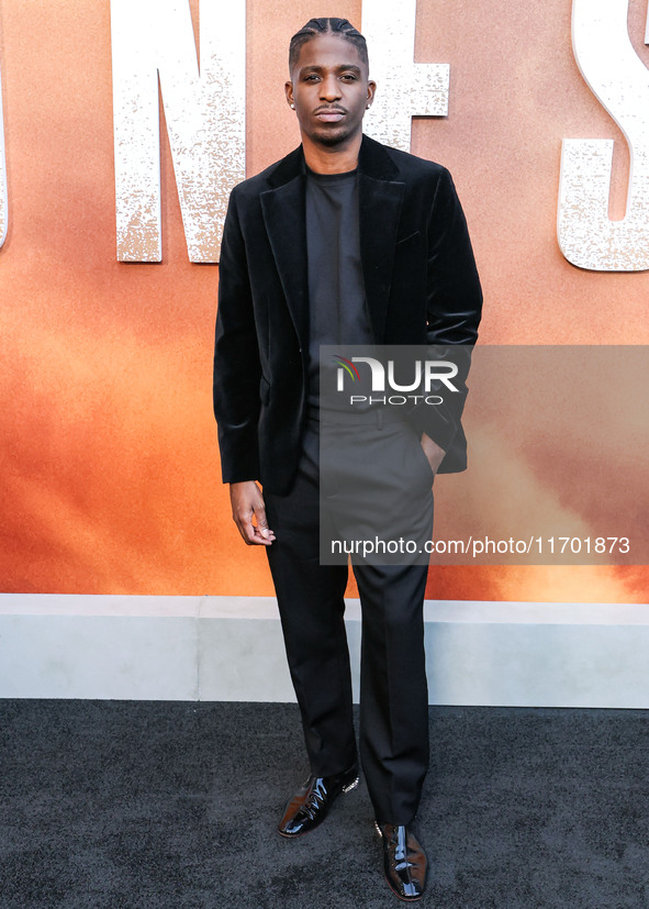 Samuel Arnold arrives at the Los Angeles Premiere Of Paramount+'s Original Series 'Lioness' Season 2 held at the Academy of Motion Picture A...