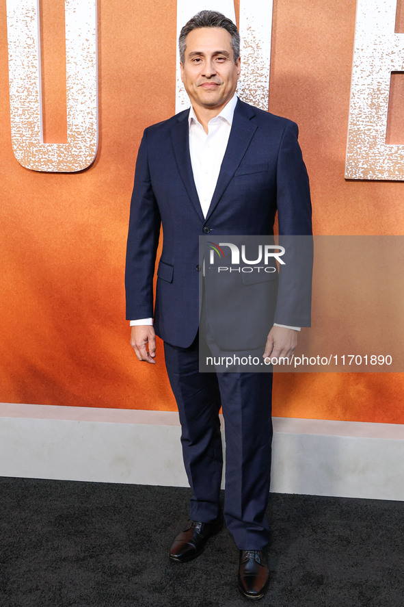 Demian Castro arrives at the Los Angeles Premiere Of Paramount+'s Original Series 'Lioness' Season 2 held at the Academy of Motion Picture A...