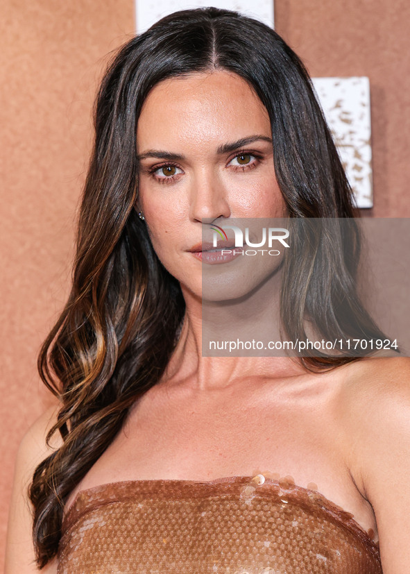 Odette Annable arrives at the Los Angeles Premiere Of Paramount+'s Original Series 'Lioness' Season 2 held at the Academy of Motion Picture...