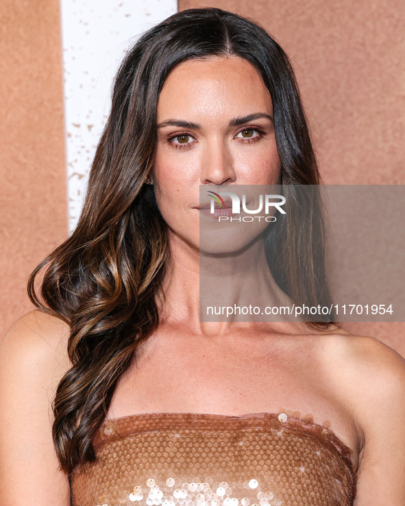 Odette Annable arrives at the Los Angeles Premiere Of Paramount+'s Original Series 'Lioness' Season 2 held at the Academy of Motion Picture...