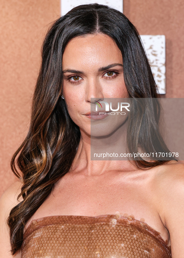 Odette Annable arrives at the Los Angeles Premiere Of Paramount+'s Original Series 'Lioness' Season 2 held at the Academy of Motion Picture...