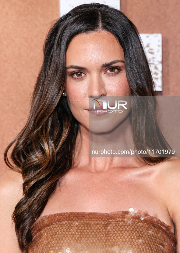 Odette Annable arrives at the Los Angeles Premiere Of Paramount+'s Original Series 'Lioness' Season 2 held at the Academy of Motion Picture...