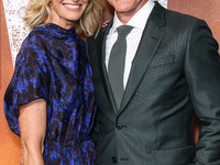 Karyn Kelly and husband Michael Kelly arrive at the Los Angeles Premiere Of Paramount+'s Original Series 'Lioness' Season 2 held at the Acad...